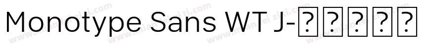 Monotype Sans WT J字体转换